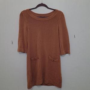 Gold Sweater Dress - S